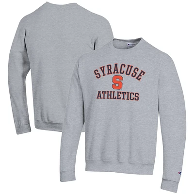 Men's Champion  Gray Syracuse Orange Athletics Logo Pullover Sweatshirt