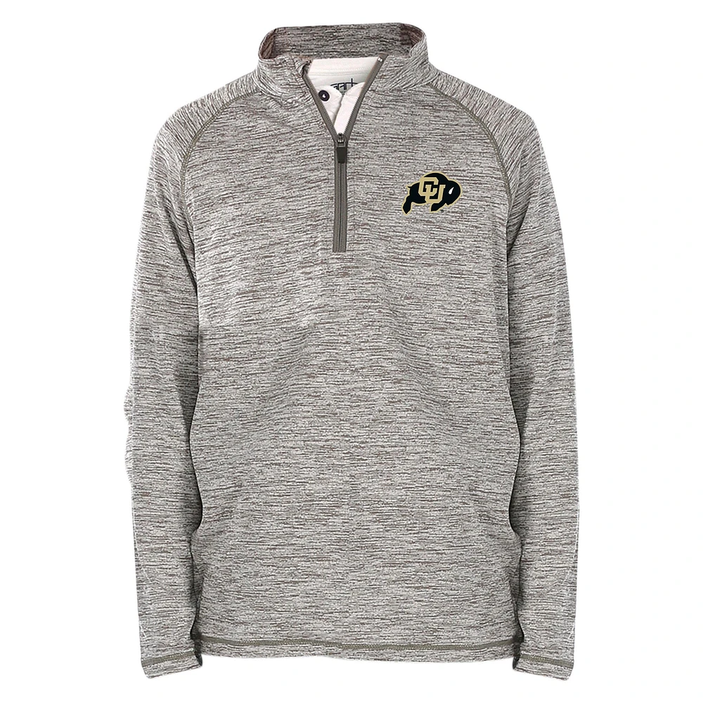 Youth Garb Gray Colorado Buffaloes Matthew Quarter-Zip Top