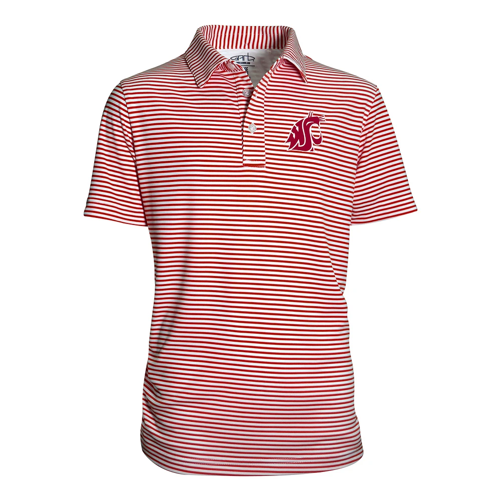 Youth Garb Crimson Washington State Cougars Carson Polo