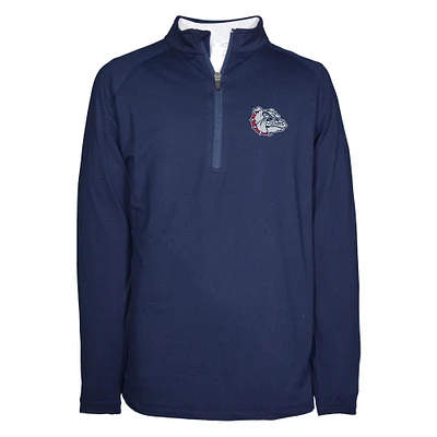 Youth Garb  Navy Gonzaga Bulldogs Matthew Raglan Quarter-Zip Top