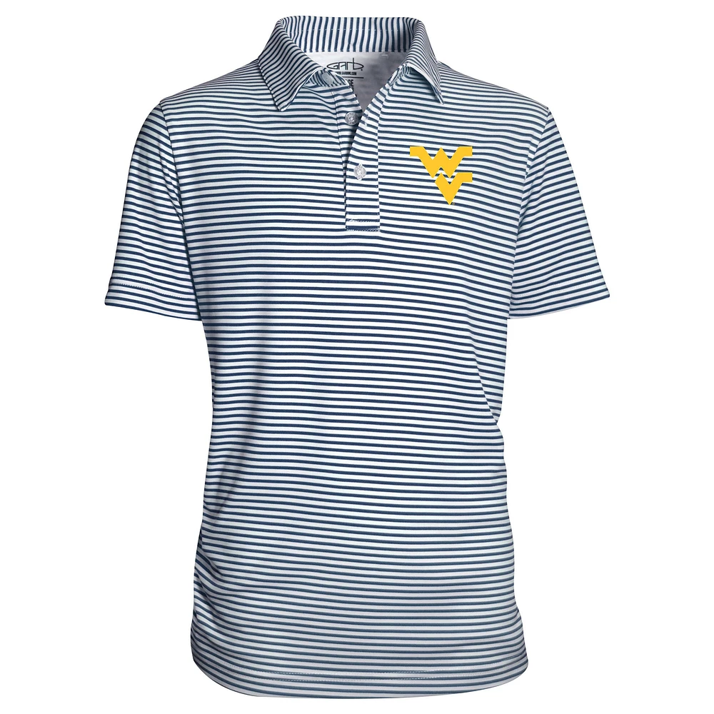 Youth Garb Navy West Virginia Mountaineers Carson Polo