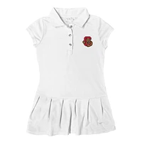 Girls Toddler Garb Cornell Big Red Caroline Cap Sleeve Polo Dress