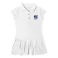 Girls Toddler Garb  White Creighton Bluejays Caroline Cap Sleeve Polo Dress