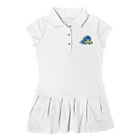 Girls Toddler Garb  White Delaware Fightin' Blue Hens Caroline Cap Sleeve Polo Dress