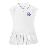 Girls Toddler Garb  White Drake Bulldogs Caroline Cap Sleeve Polo Dress