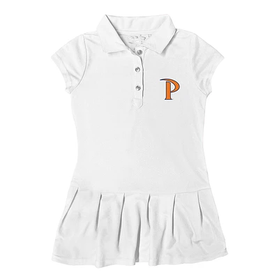 Girls Toddler Garb  White Pepperdine Waves Caroline Cap Sleeve Polo Dress