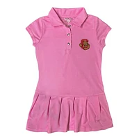 Girls Toddler Garb  Pink Cornell Big Red Caroline Cap Sleeve Polo Dress