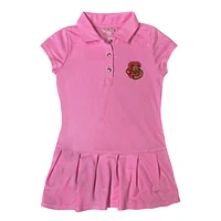 Girls Toddler Garb  Pink Cornell Big Red Caroline Cap Sleeve Polo Dress