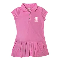 Girls Toddler Garb  Pink Marshall Thundering Herd Caroline Cap Sleeve Polo Dress