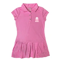 Girls Toddler Garb  Pink Marshall Thundering Herd Caroline Cap Sleeve Polo Dress