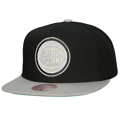 Men's Mitchell & Ness x Lids Black Detroit Pistons Shady Snapback Hat