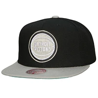 Men's Mitchell & Ness x Lids Black Detroit Pistons Shady Snapback Hat