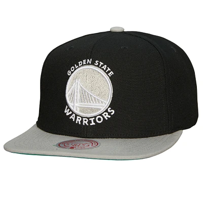 Men's Mitchell & Ness x Lids Black Golden State Warriors Shady Snapback Hat