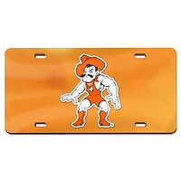 WinCraft Orange Oklahoma State Cowboys Wrestling Pete Laser Cut Acrylic License Plate