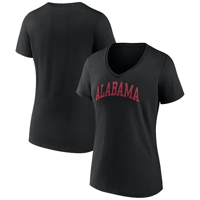 Women's Fanatics Alabama Crimson Tide Basic Arch V-Neck T-Shirt