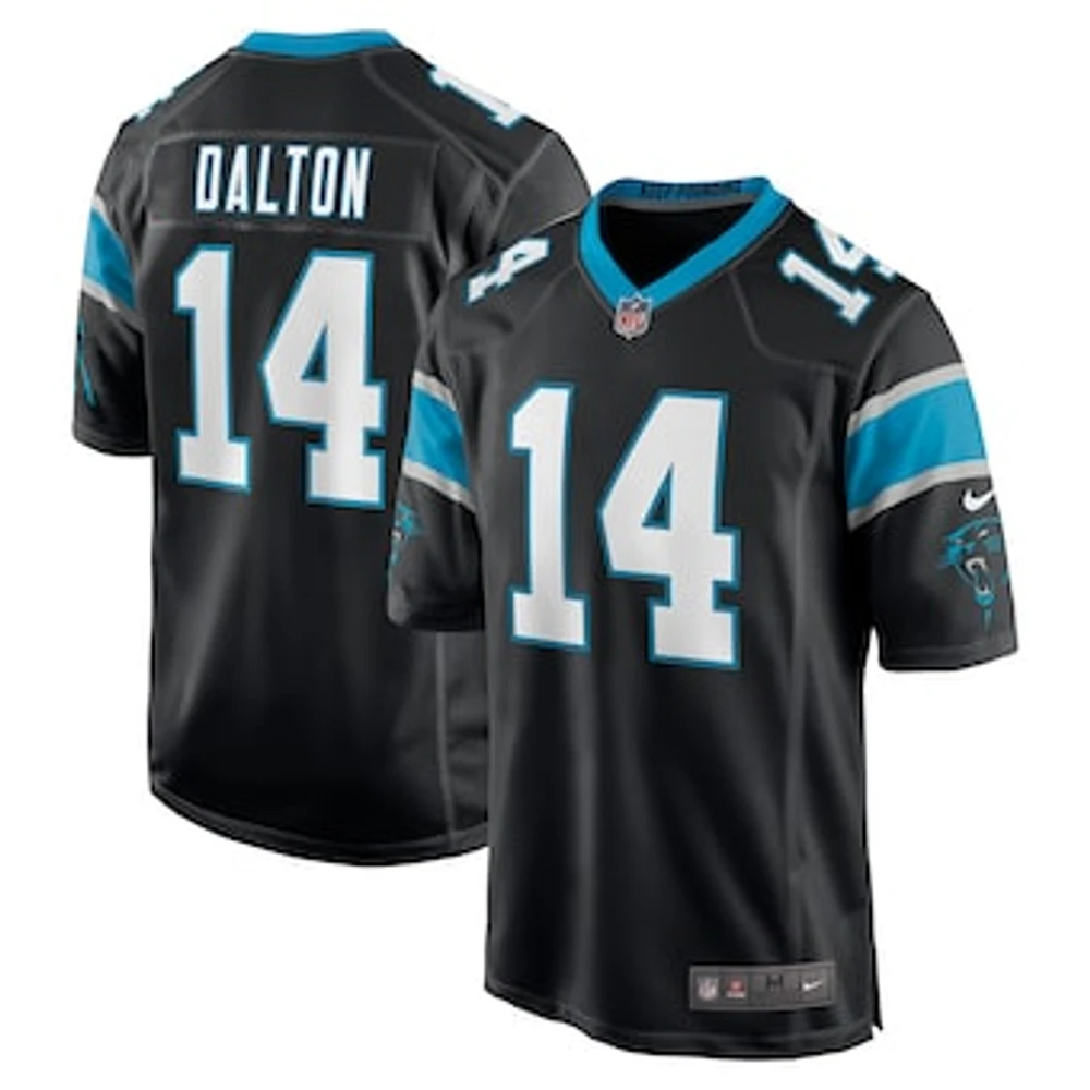 Men's Nike Andy Dalton Black Carolina Panthers Game Player Jersey