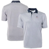 Men's Cutter & Buck  Navy Baltimore Orioles Americana Logo Virtue Eco Pique Stripe Recycled Polo