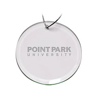 Point Park Pioneers 3'' Glass Round Ornament