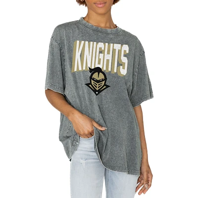 Women's Gameday Couture Gray UCF Knights Solid Defense Oversized T-Shirt