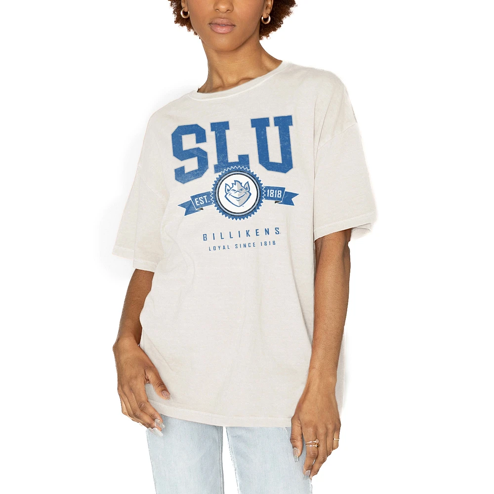 Women's Gameday Couture White Saint Louis Billikens Get Goin' Oversized T-Shirt