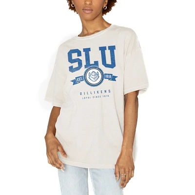 Women's Gameday Couture White Saint Louis Billikens Get Goin' Oversized T-Shirt