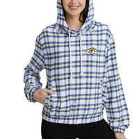 Women's Concepts Sport Royal/Gold Los Angeles Rams Sienna Flannel Long Sleeve Hoodie Top