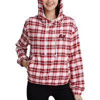 Women's Concepts Sport Red/Black Tampa Bay Buccaneers Sienna Flannel Long Sleeve Hoodie Top