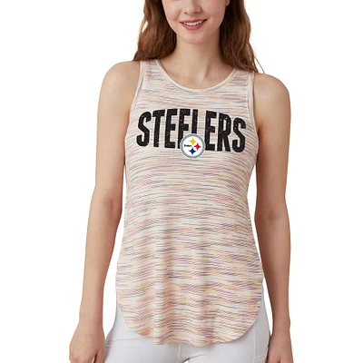 Women's Concepts Sport  Pittsburgh Steelers Sunray Multicolor Tri-Blend Tank Top