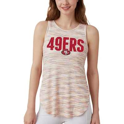 Women's Concepts Sport  San Francisco 49ers Sunray Multicolor Tri-Blend Tank Top