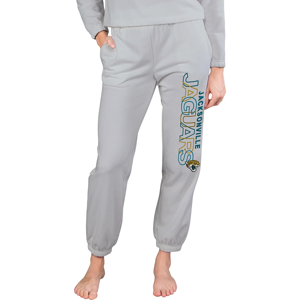 Women's Concepts Sport  Gray Jacksonville Jaguars Sunray French Terry Pants