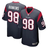 Men's Nike Sheldon Rankins Navy Houston Texans Game Player Jersey