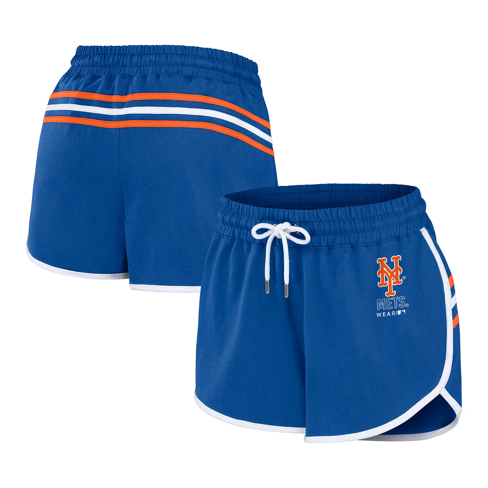 Women's WEAR by Erin Andrews Royal New York Mets Logo Shorts