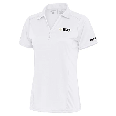 Women's Antigua  White Vanderbilt Commodores 150th Anniversary Tribute Polo