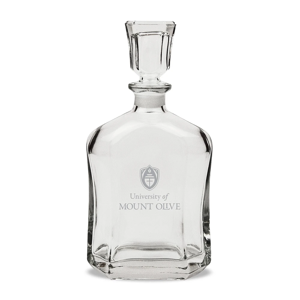 Mount Olive Trojans 23.75oz. Crystal Whisky Decanter