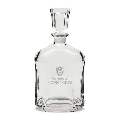 Mount Olive Trojans 23.75oz. Crystal Whisky Decanter