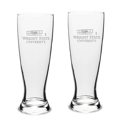 Wright State Raiders 23oz. Two-Piece University Pilsner Glass Set