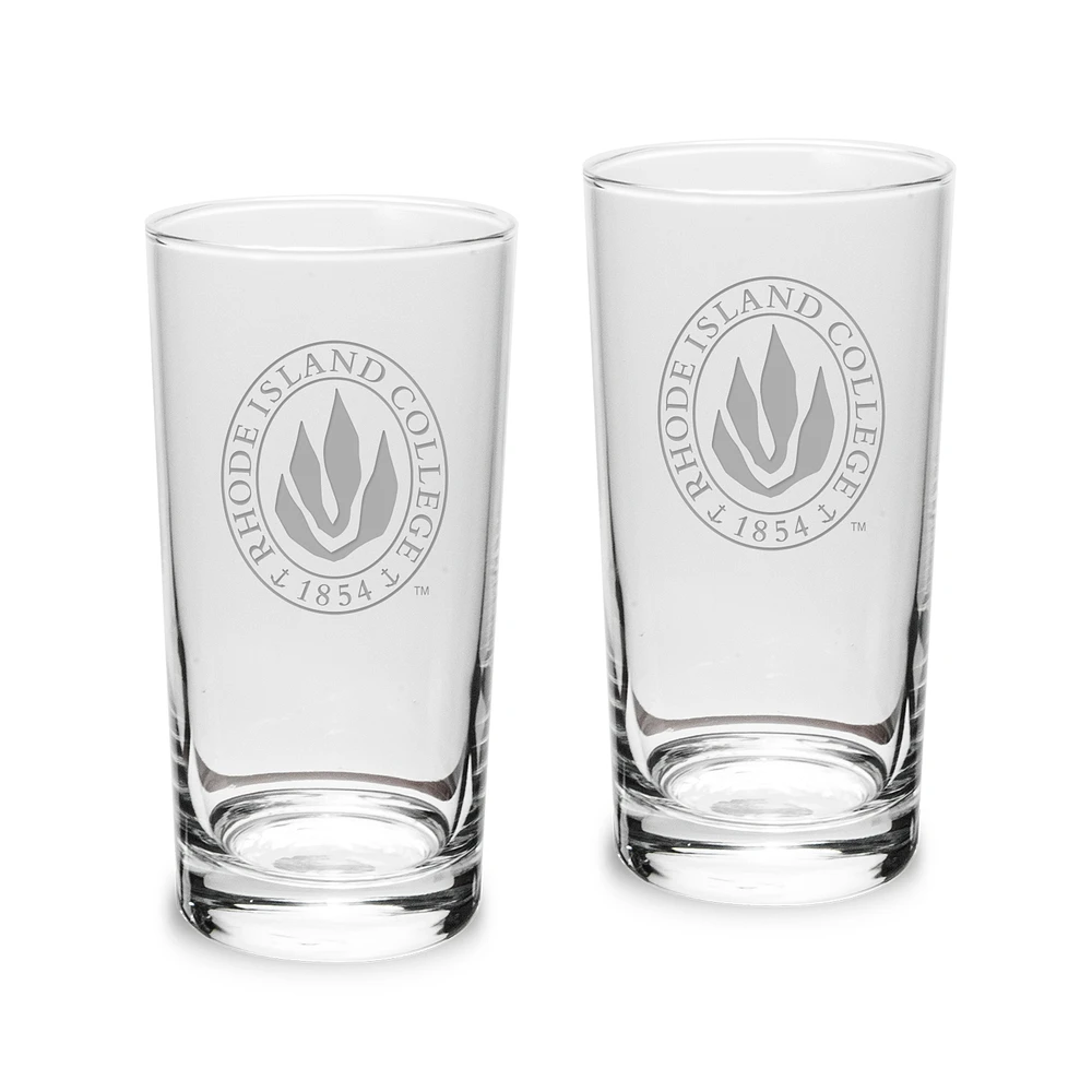 Rhode Island Anchormen 10oz. Two-Piece Highball Glass Set