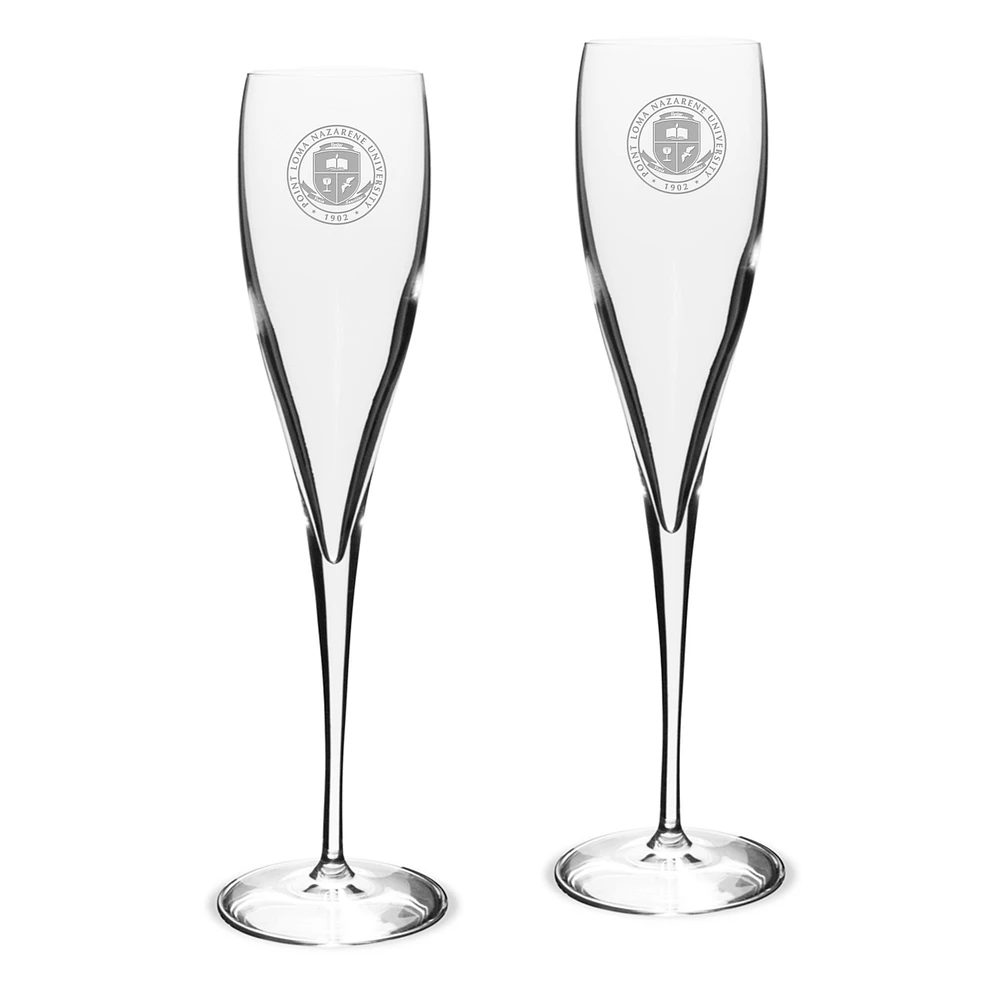 Point Loma Sea Lions 6oz. Two-Piece Luigi Bormioli Toasting Glass Set