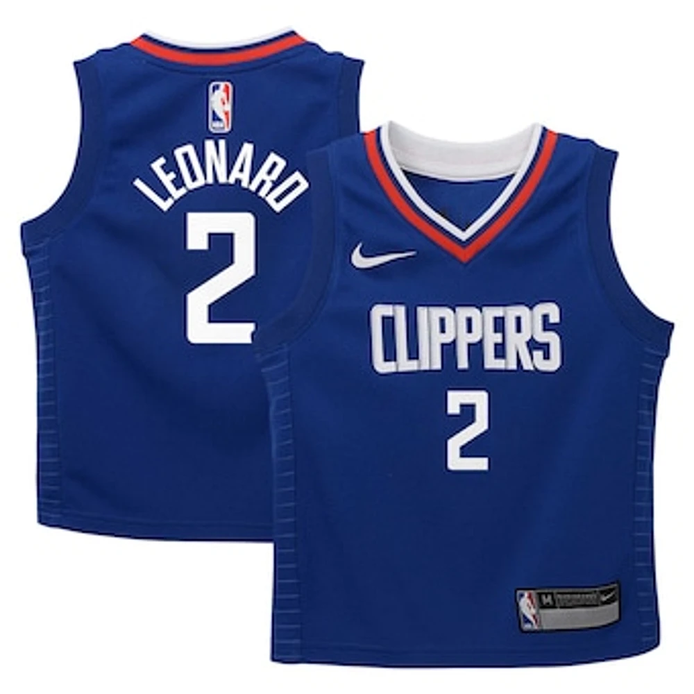 Preschool Nike Kawhi Leonard Royal LA Clippers Dri-FIT Swingman Player Jersey - Icon Edition