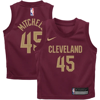 Infant Nike Donovan Mitchell Wine Cleveland Cavaliers Swingman Player Jersey - Icon Edition