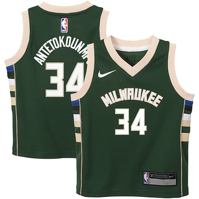 Toddler Nike Giannis Antetokounmpo Green Milwaukee Bucks Swingman Player Jersey - Icon Edition