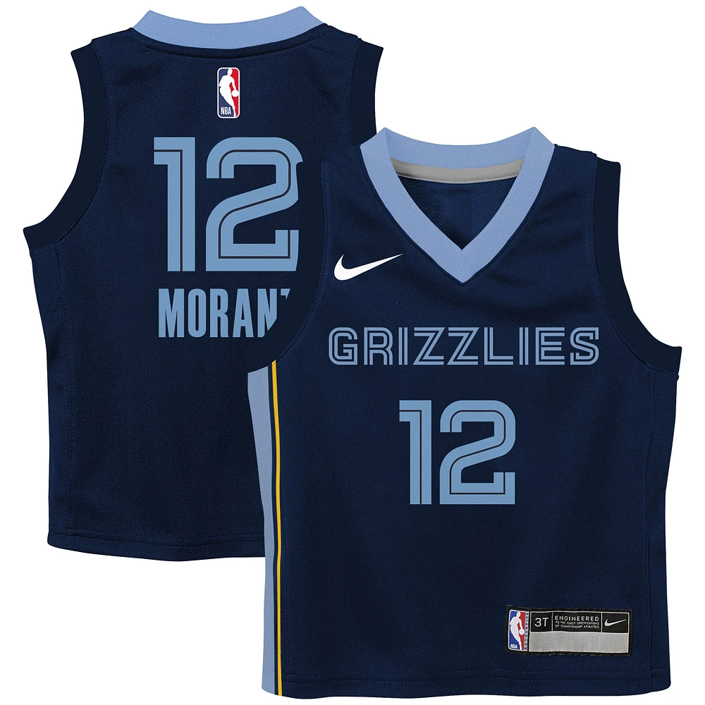 Toddler Nike Ja Morant Navy Memphis Grizzlies Swingman Player Jersey - Icon Edition