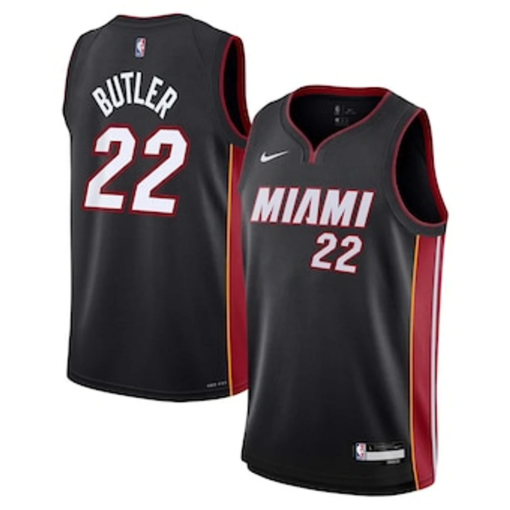 Youth Nike Jimmy Butler Black Miami Heat Swingman Jersey - Icon Edition