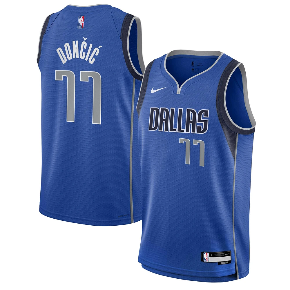 Youth Nike Luka Dončić Blue Dallas Mavericks Swingman Jersey - Icon Edition