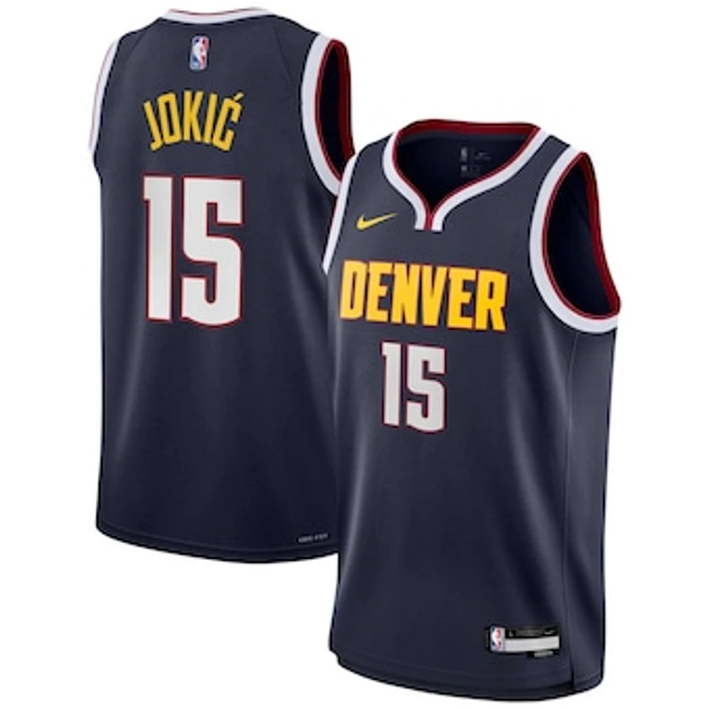 Youth Nike Nikola Jokic Navy Denver Nuggets Swingman Jersey - Icon Edition