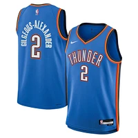 Youth Nike Shai Gilgeous-Alexander Blue Oklahoma City Thunder Swingman Jersey - Icon Edition