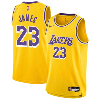 Youth Nike LeBron James Gold Los Angeles Lakers Swingman Jersey - Icon Edition