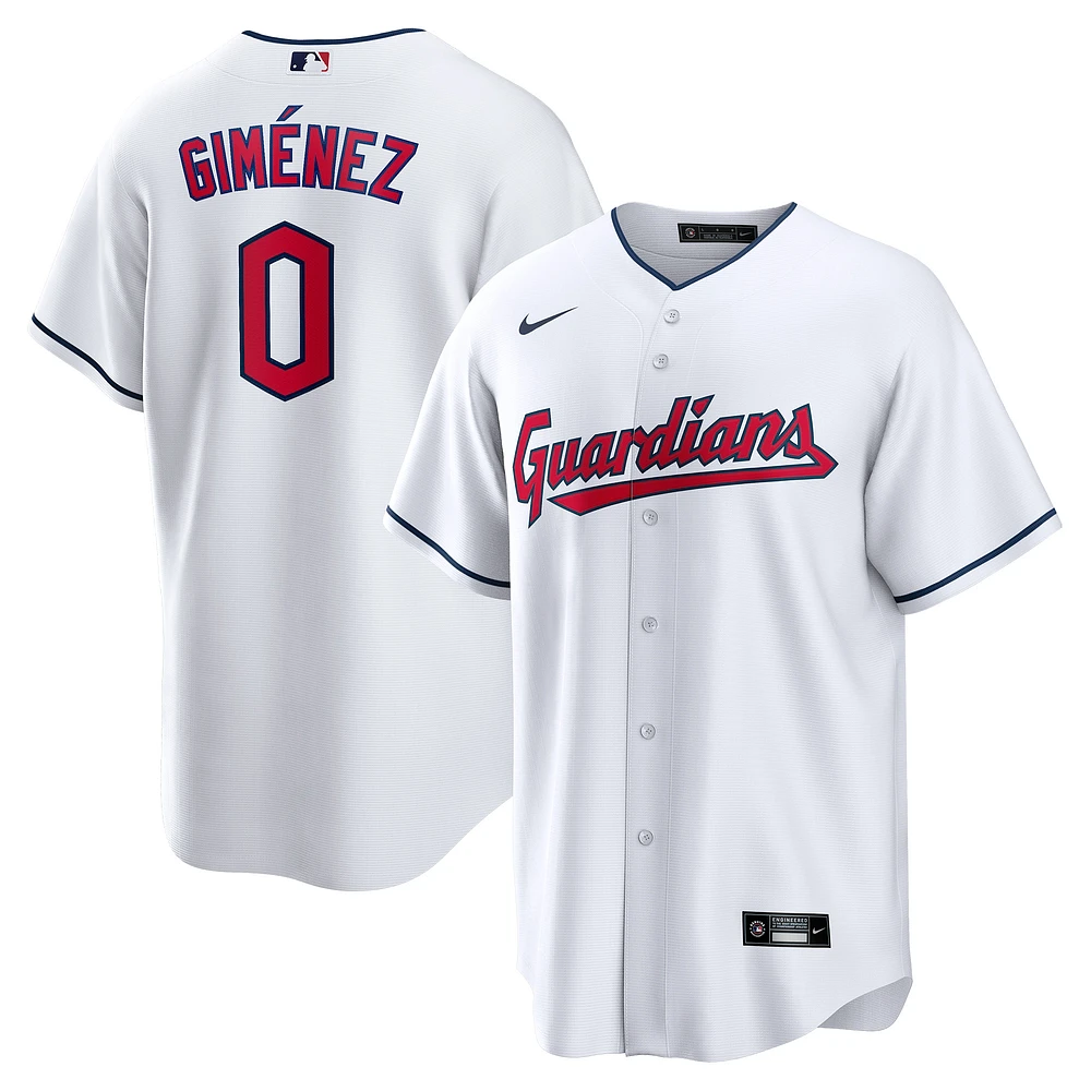 Men's Nike Andrés Giménez White Cleveland Guardians Home Replica Player Jersey
