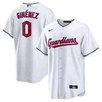 Men's Nike Andrés Giménez White Cleveland Guardians Home  Replica Player Jersey