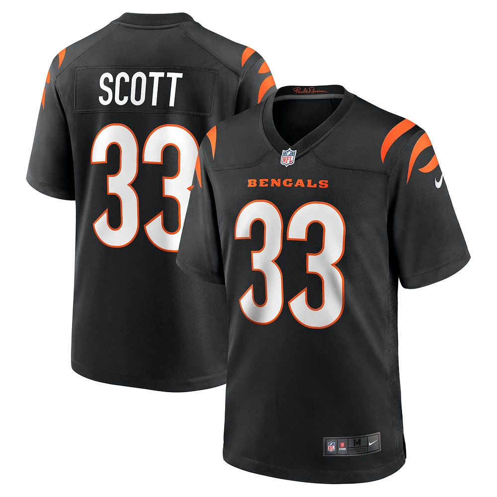 Men's Nike Nick Scott Black Cincinnati Bengals Game Player Jersey